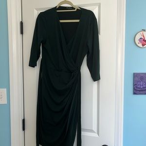 Berry dress size large with tie